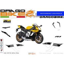 Kit adesivi Originali Replica Yamaha YZF R1 60th Anniversary