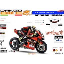 Race stickers kit replica Aruba Ducati Superbike 2022d