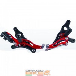 Estriberas atrasadas en Ergal DragoBike by Bonamici Racing Para Ducati...