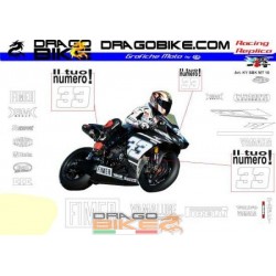 Motorbike Stickers Replica Yamaha SBK 2010 Test