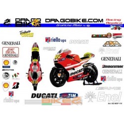 Motorbike Stickers Kit Ducati MotoGP 2011 Valentino Rossi