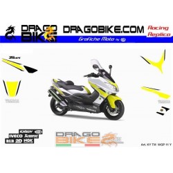 Kit Adesivo T-Max 50th Anniversary  Yellow 2009-2012