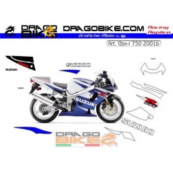 Kit Suzuki GSX-R 750 2001 bianco/blu