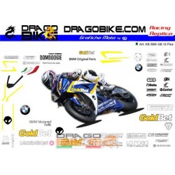 Kit Adesivo Moto BMW Superbike 2012 Motorrad Italia GoldBet Gold