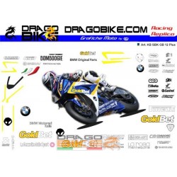 Motorbike Stickers Kit BMW Superbike 2012 Motorrad Italia GoldBet Gold