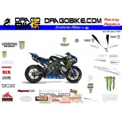 Adhesivos Moto Yamaha R1 2011 SBK  Ama