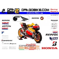 Kit Adesivo Moto Honda MotoGP REPSOL 2012