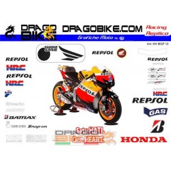 Motorbike Stickers Kit Honda MotoGP  REPSOL 2012