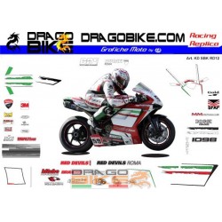 Motorbike Stickers Kit Ducati  Superbike RedDevils 2012
