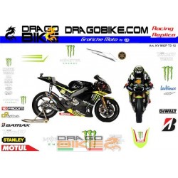 Kit Adesivo Moto Yamaha MotoGP 2012 Tech3 Monster Team 