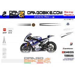 Motorbike Stickers Yamaha MotoGP 2012