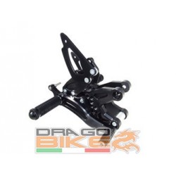 Pedane  Regolabili per Aprilia RSV 1000 2004-2006  con Poggia Piede Fisso