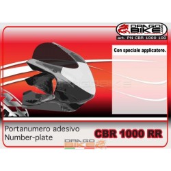Portanumero Racing per Honda CBR 1000 RR 2008  ( 320 x 285mm) Bianco 