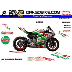 Kit Adesivo Moto Ducati  Castrol Tribute