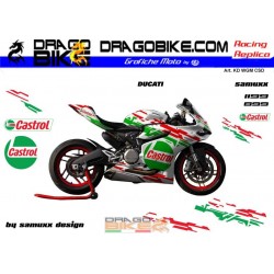 Motorbike Stickers Kit Ducati Castrol Tribute 2013 