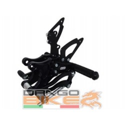 Estriberas atrasadas KAWASAKI ZX 10 2008 / 2009 / 2010 Racing Plegado