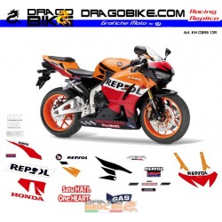 Adhesivos Moto Honda Originale CBR 600 2013 HRC Repsol