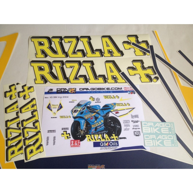 Raw Rizla Sticker Motorcycles Stickers Kit Suzuki Rizla+ 2004 UK