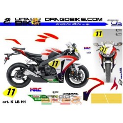 Stickers Kit For Honda CBR 1000 2008 2009.