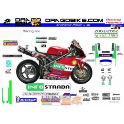 Stickers Kit Ducati 998 SBK 2001 - 2002 Infostrada