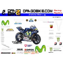 Kit Adesivo Moto Yamaha MotoGP 2015