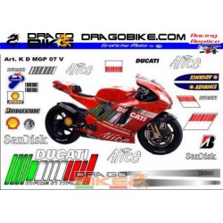Kit Adesivi Ducati MotoGP 2007 Valencia
