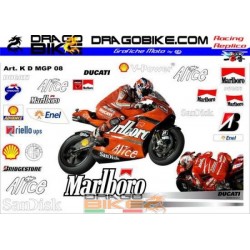 Adhesivas Motos Ducati MotoGP 2008 Marlboro