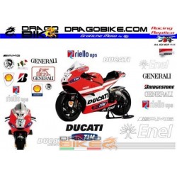 Motorbike Stickers Kit Ducati MotoGP 2011 N