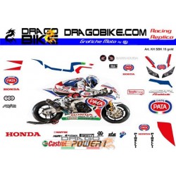 Kit Adesivo Moto Honda  SBK 2015 Gold