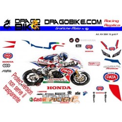 Motorbike Stickers Kit Honda  SBK 2015 Gold Protect