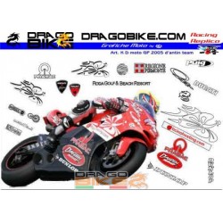 Kit Adhesivo Moto Ducati equipo D'Antin