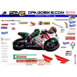 Kit Adhesivo Moto Honda SP-W SBK 2001 Red wing