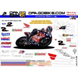 Stickers Kit Honda SP-W SBK 2002 LagunaSeca N