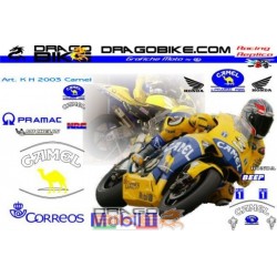 Kit Adesivo Honda MotoGP Camel Pons team 2003