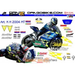 Набор Наклеек HondaTelefonica motoGP 2004