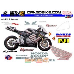 Набор Наклеек Honda SS/SBK team Erion USA 2006