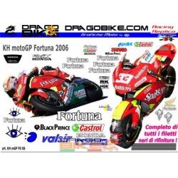 Kit Adesivo Race replica Honda Fortuna MotoGP 2006