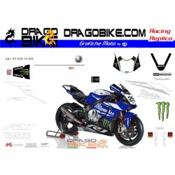 Motorbike Stickers Yamaha BSB Milwaukee Team Blue 2016