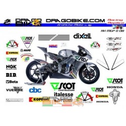 Stickers kit Honda MotoGP Dovizioso 2008