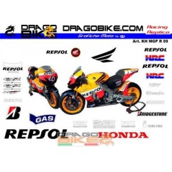 Kit Adesivo Moto Honda MotoGP REPSOL 2009