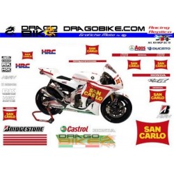 Motorbike Stickers Kit Honda MotoGP San Carlo 2010