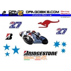 Motorbike Stickers Kit Honda MotoGP Test 2011