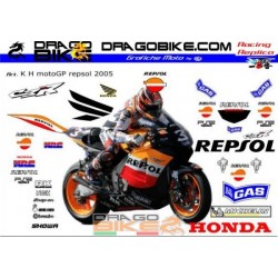 Stickers kit Honda MotoGp Repsol 2005