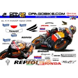 Набор Наклеек Honda MotoGP Repsol 2006
