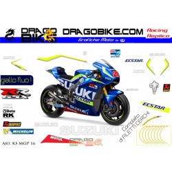 Kit Adesivo Moto Suzuki MotoGP 2016