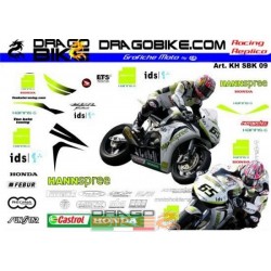 Adhesivos Moto Honda SBK TenKate 2009