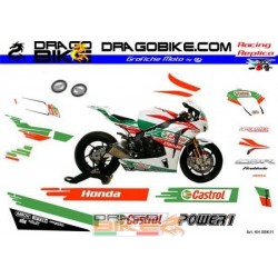 Motorbike Stickers Kit Honda SBK 2011 Castrol