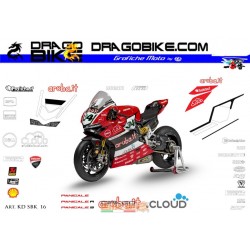 Adhesivos Moto Ducati  SBK 2016 Aruba