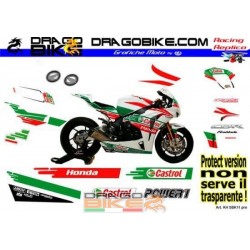 Adhesivos Moto Honda SBK 2011 Castrol Pro