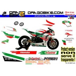 Motorbike Stickers Kit Honda SBK 2011 Castrol Pro